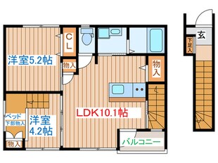 A-Style 西館テラスの物件間取画像